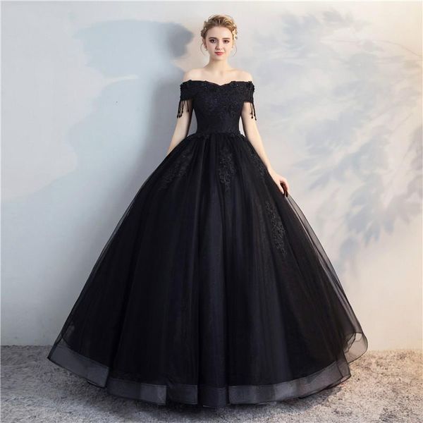 чёрные свадебные платья