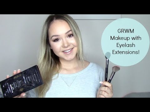 Макияж с нарощенными ресницами