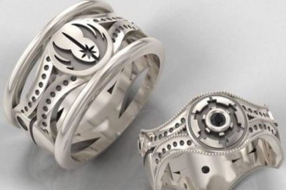 Необычные обручальные кольца